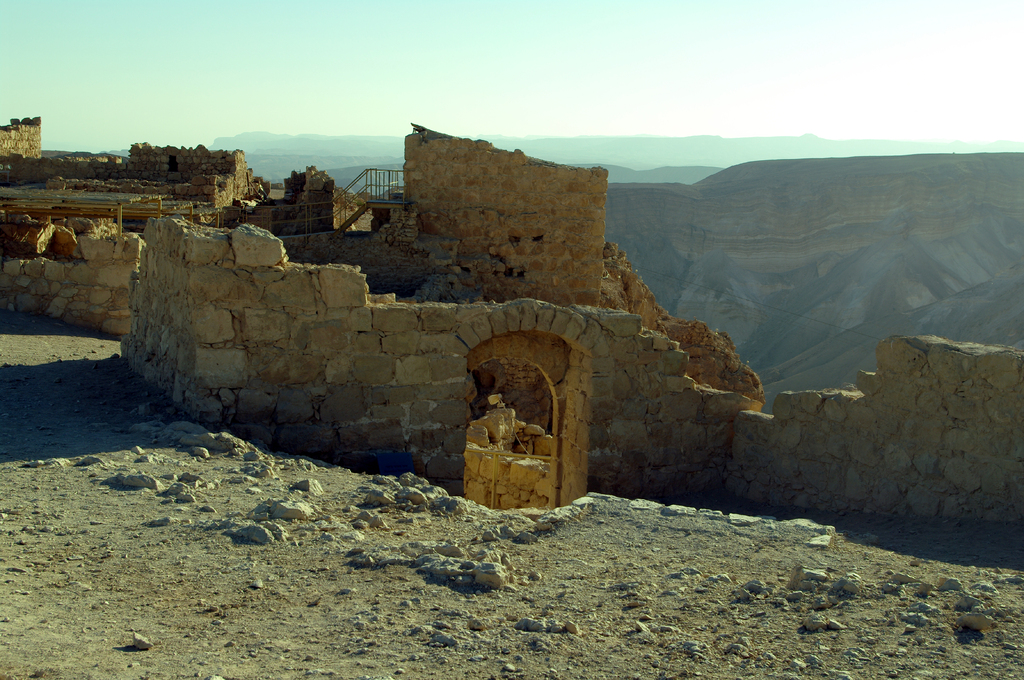 В крепости Масада.