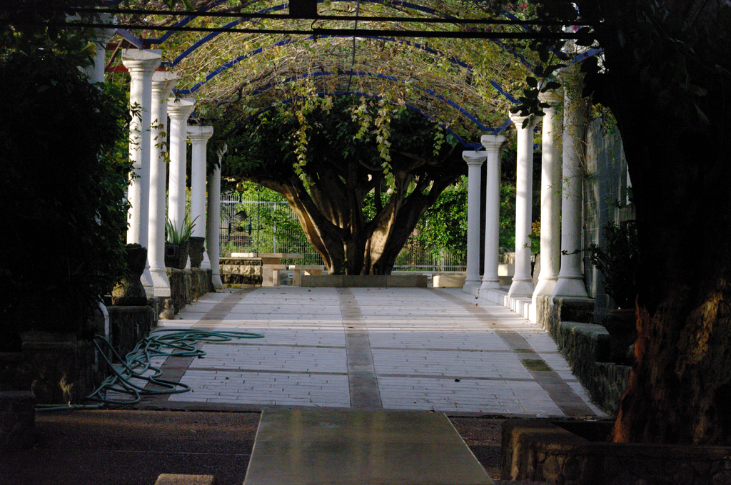 Галерея у храма 12 апостолов в Капернауме