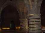 Акко. Подземный город крестоносцев. Рефекториум - трапезная. Диаметр колонн -