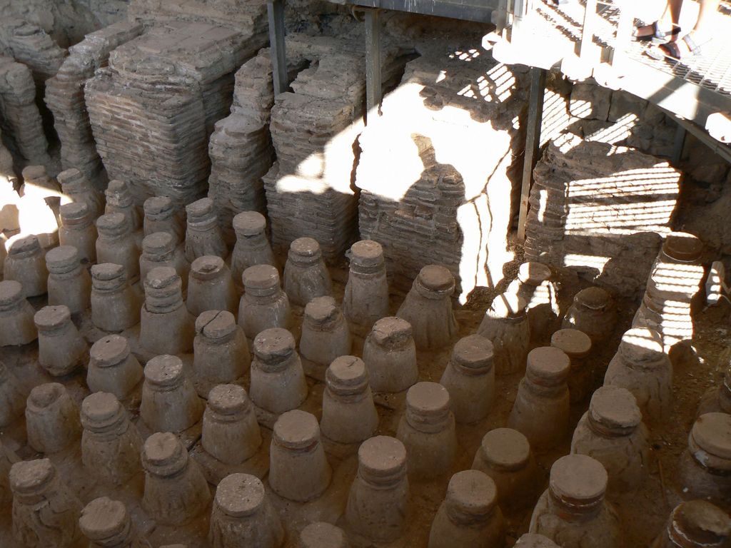 Бейт-Шеан. Система обогрева полов в бане.