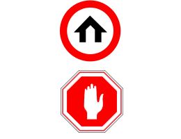 Так в Израиле выглядят знаки "начало населенного пункта"