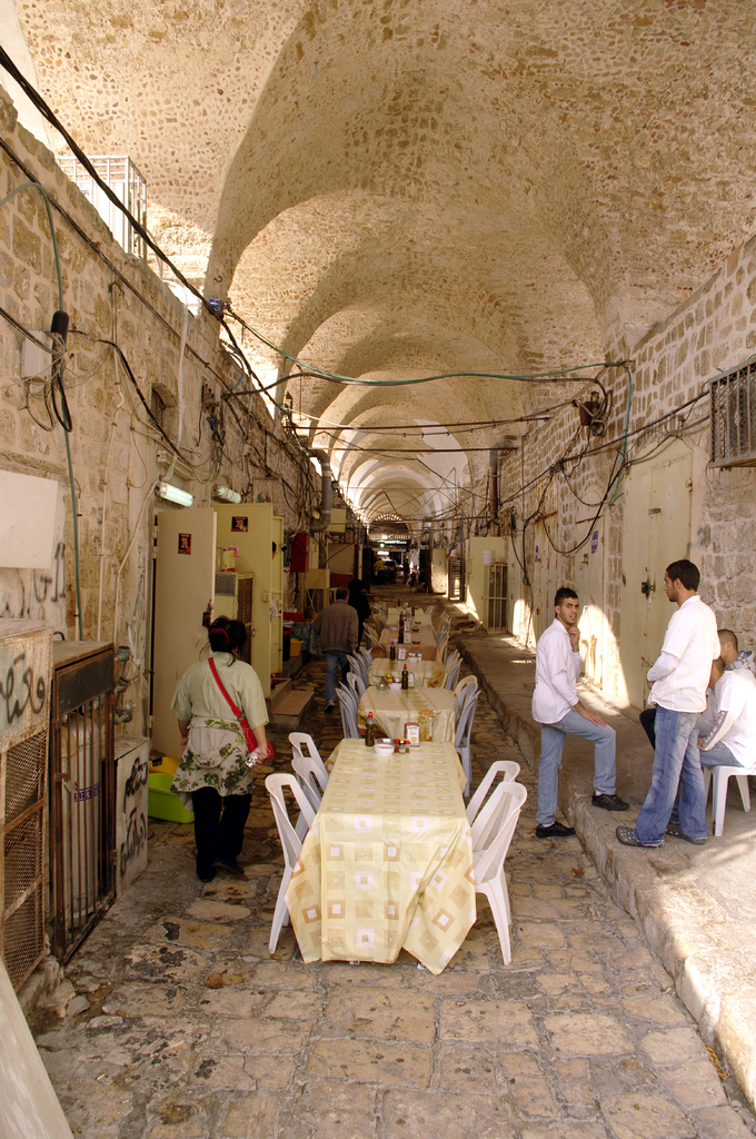 Рынок в Акко. Сейчас здесь пустовато: 1 января,