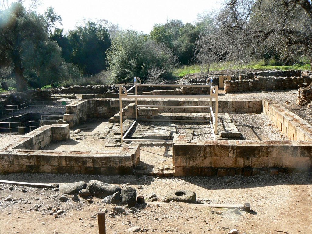 Раскопки в Тель Дане. Место алтаря.