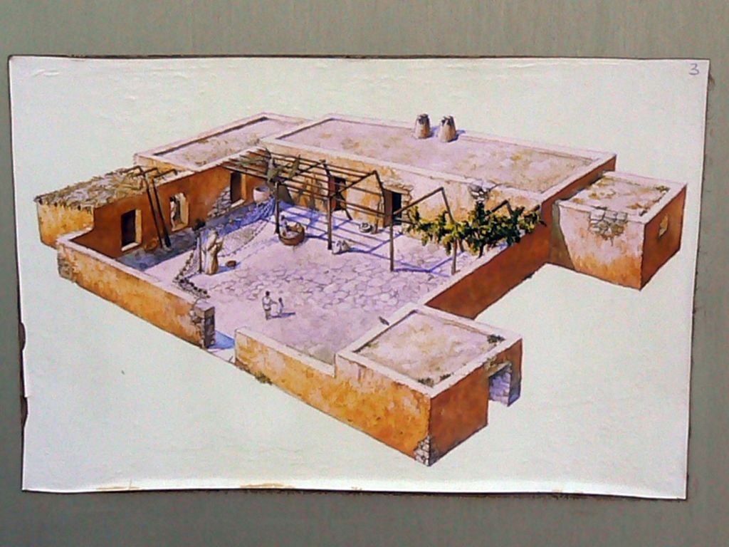 Реконструкция дома рыбака в Вифсаиде.