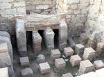 Кейсария. Система подогрева пола в банях.
