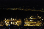 Хайфа. Вид с горы Кармель на порт ночью.