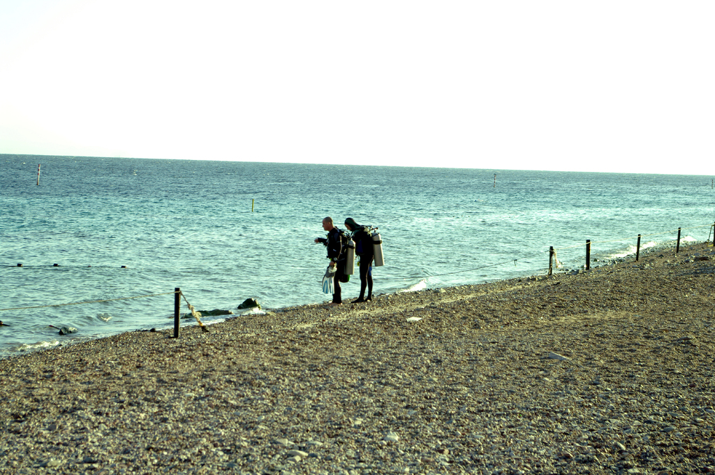 Дайвинг в Эйлате. Это - дикий пляж недалеко