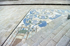 Мозаика у церкви на горе Блаженств.