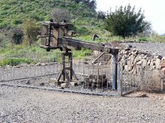 Модель катапульты. Подобные орудия использовадись при взятии Гамлы римлянами.