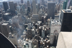 Вид со смотровой площадки Рокфеллеровского центра